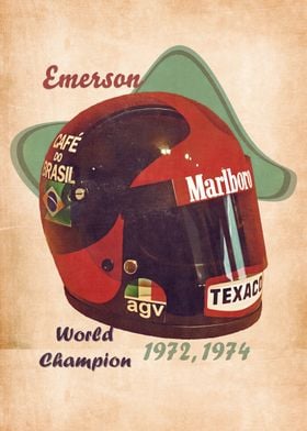 Emerson Fittipaldi helmet