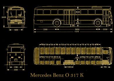 Mercedes Benz O 317 K 1965