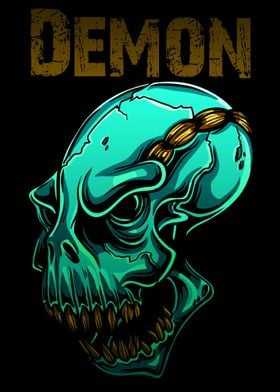 Demon Skull Gothic Devil