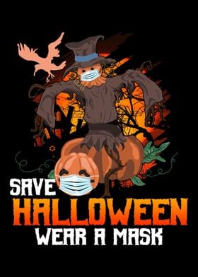 Save Halloween Wear Mask