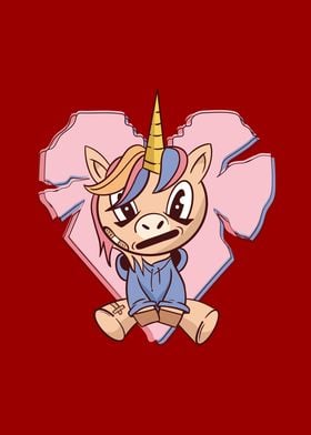 Broken Heart Anime Unicorn