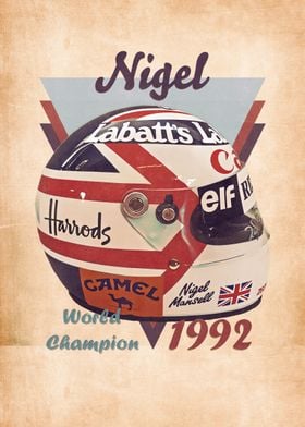 Nigel Mansell helmet