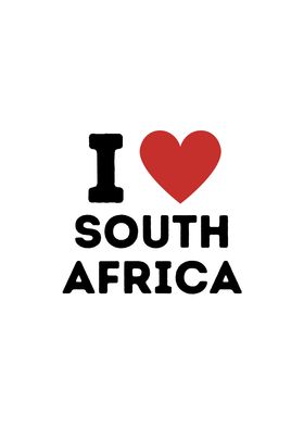 I Love South Africa Simple