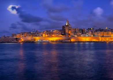 Valletta in Malta by Night