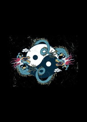 Ying And Yang Dragons