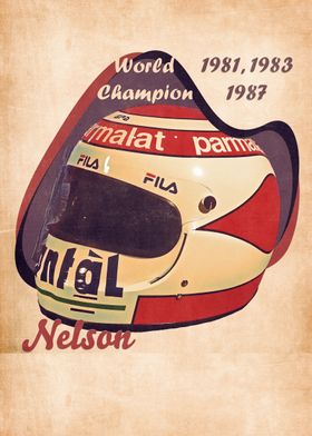 Nelson Piquet helmet