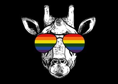 LGBTQ Giraffe  Rainbow LG