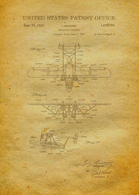 15 Amphibian Airplane Pat