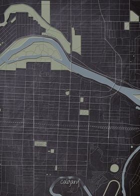 Calgary Downtown Map