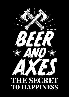 Beer and Axes Funny Gift