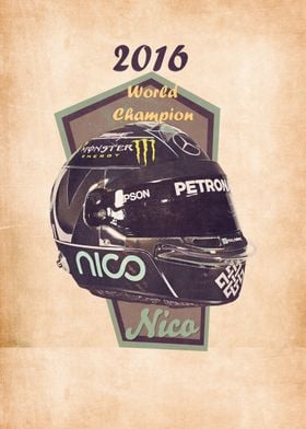 Nico Rosberg helmet