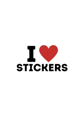 I Love Stickers Simple