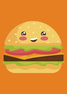 Cute Kawaii Hamburger