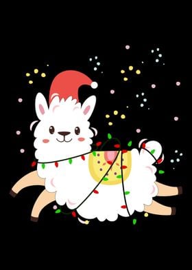 Christmas Llama  Funny Sa