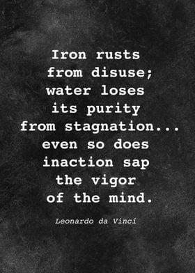 Leo da Vinci Quote D021