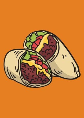 Double Tacos Drawing