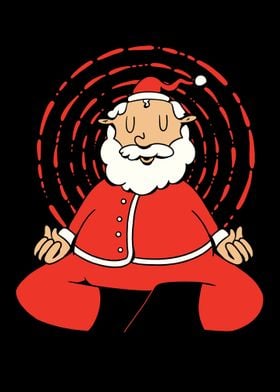 Meditating Santa