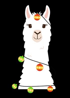 Christmas Llama  Funny Al