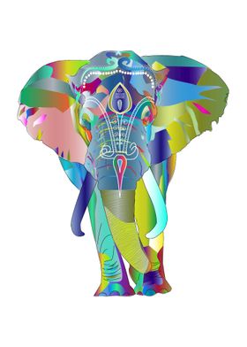 Abstract elephant