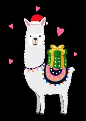 Christmas Llama  Funny Al