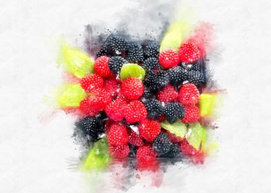 berries raspberries 