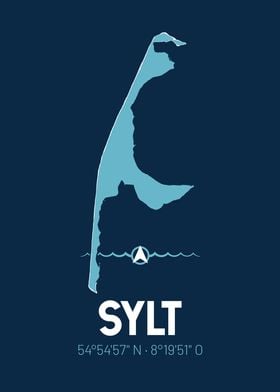 Sylt Map Design