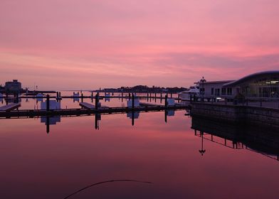 Sunset at the Marina