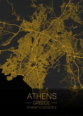 Athens Greece Citymap