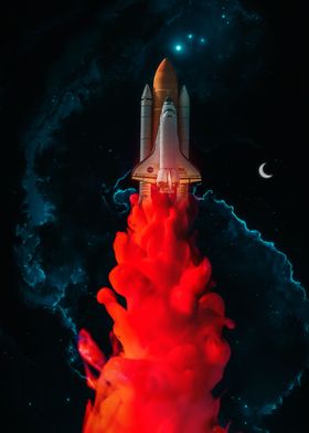 Ink Rocket Takeoff Night