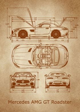 Vintage Car Blueprints-preview-2