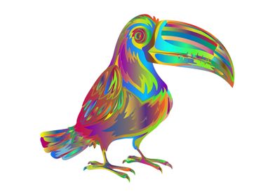 Abstract toucan