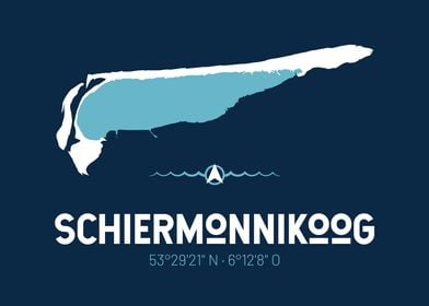 Schiermonnikoog Map Design
