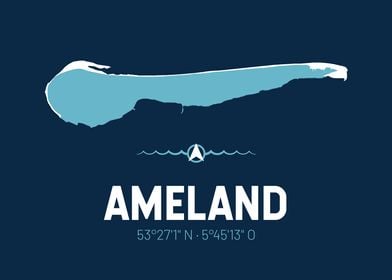 Ameland Map Design
