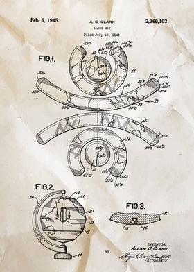 Globe Map Patent