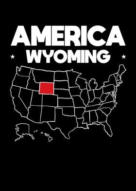 USA gift Wyoming State
