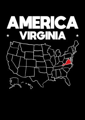 USA gift Virginia State