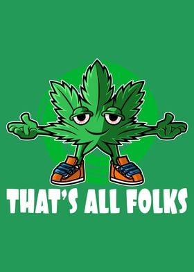 Thats All Folks Leaf