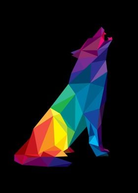 Wolf Pop Art