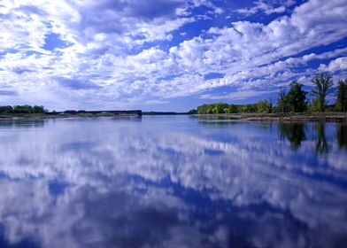 River Blue Sky