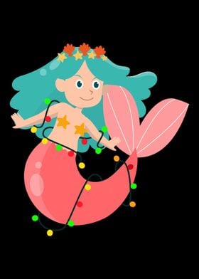 Christmas Mermaid  Cute M