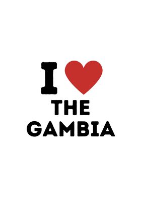 I Love The Gambia Simple