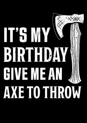 Birthday Axe Throwing Gift