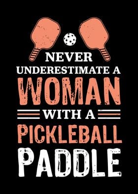 A Woman with a Pickleball