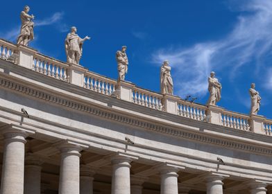 Vatican Colonnade Saints