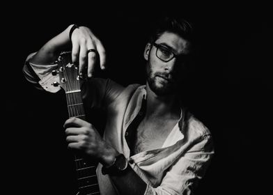 Relaxed Guitar Player