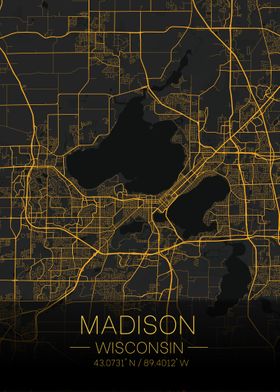 Madison Wisconsin Citymap