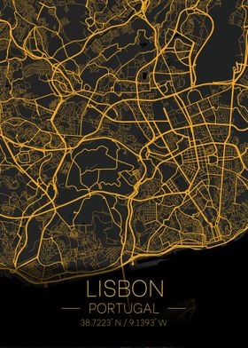 Lisbon Portugal Citymap