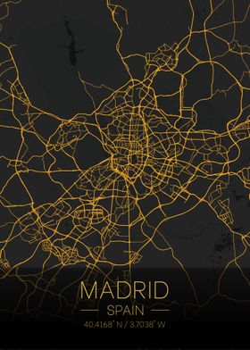 Madrid Spain Citymap
