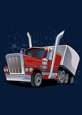american truck cartoon