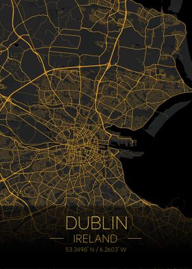 Dublin Ireland Citymap